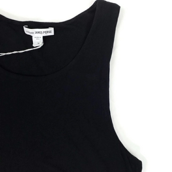 Standard James Perse Black Sleeveless Ruched Waist Mini Dress Womens Size 2 - Picture 6 of 15